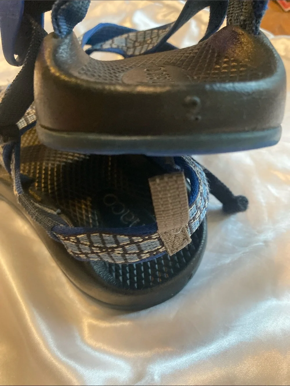 Chaco Kids Blue Patterned Strap Sandals